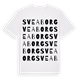 White t-shirt med Sveaborg ordlek t-shirt