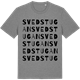 Mid Heather Gray t-shirt med Svedstugan ordlek t-shirt