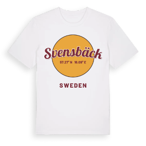 Svensbäck cirkel t-shirt – ekologisk bomull t-shirt från Pinshirt