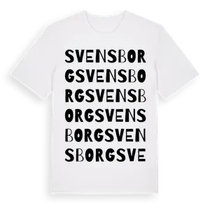 Svensborg ordlek t-shirt – ekologisk bomull t-shirt från Pinshirt