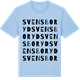 Blue Soul t-shirt med Svensboryd ordlek t-shirt