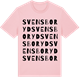 Pink Cotton t-shirt med Svensboryd ordlek t-shirt