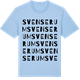 Blue Soul t-shirt med Svenserum ordlek t-shirt