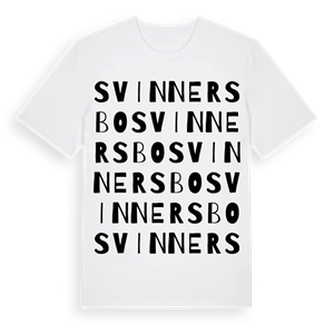 Svinnersbo ordlek t-shirt – ekologisk bomull t-shirt från Pinshirt