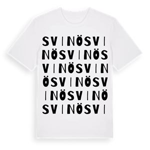Svinö ordlek t-shirt – ekologisk bomull t-shirt från Pinshirt