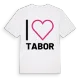 Jag älskar Tabor t-shirt stort tryck