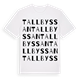 White t-shirt med Tallbyssan ordlek t-shirt