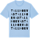 Blue Soul t-shirt med Tallhorvan ordlek t-shirt