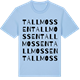Blue Soul t-shirt med Tallmossen ordlek t-shirt