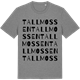 Mid Heather Gray t-shirt med Tallmossen ordlek t-shirt