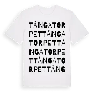 Tångatorpet ordlek t-shirt – ekologisk bomull t-shirt från Pinshirt