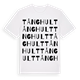 White t-shirt med Tånghult ordlek t-shirt