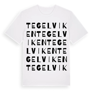 Tegelviken ordlek t-shirt – ekologisk bomull t-shirt från Pinshirt