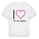 Jag älskar Tillfällehagen t-shirt stort tryck