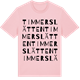 Pink Cotton t-shirt med Timmerslätten ordlek t-shirt
