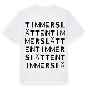Timmerslätten ordlek t-shirt – ekologisk bomull t-shirt från Pinshirt
