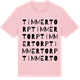 Pink Cotton t-shirt med Timmertorp ordlek t-shirt