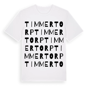 Timmertorp ordlek t-shirt – ekologisk bomull t-shirt från Pinshirt