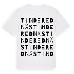 Tinderednäs ordlek t-shirt – ekologisk bomull t-shirt från Pinshirt