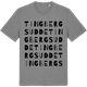 Mid Heather Gray t-shirt med Tingbergsudde ordlek t-shirt