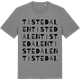 Mid Heather Gray t-shirt med Tistedalen ordlek t-shirt