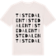 Vintage White t-shirt med Tistedalen ordlek t-shirt