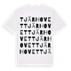 White t-shirt med Tjärhovet ordlek t-shirt