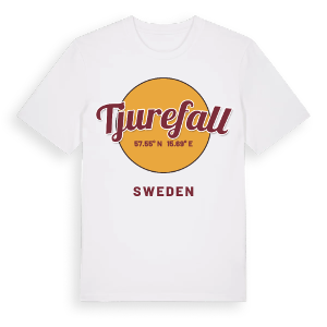 Tjurefall cirkel t-shirt – ekologisk bomull t-shirt från Pinshirt