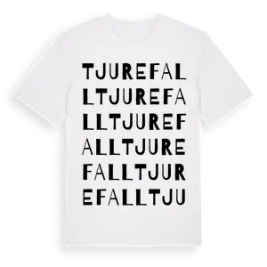 Tjurefall ordlek t-shirt – ekologisk bomull t-shirt från Pinshirt