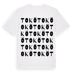 Tokö ordlek t-shirt – ekologisk bomull t-shirt från Pinshirt