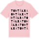 Pink Cotton t-shirt med Tomtåkra ordlek t-shirt