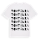 White t-shirt med Tomtåkra ordlek t-shirt
