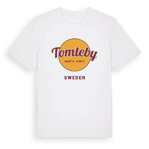 Tomteby cirkel t-shirt – ekologisk bomull t-shirt från Pinshirt