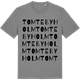 Mid Heather Gray t-shirt med Tomtebyholm ordlek t-shirt