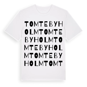 Tomtebyholm ordlek t-shirt – ekologisk bomull t-shirt från Pinshirt