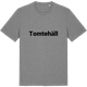 Mid Heather Gray t-shirt med Tomtehäll fetstil t-shirt