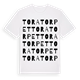 Toratorpet ordlek t-shirt