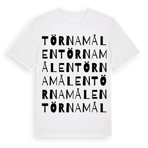Törnamålen ordlek t-shirt – ekologisk bomull t-shirt från Pinshirt