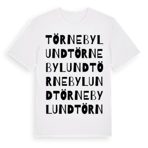 Törnebylund ordlek t-shirt – ekologisk bomull t-shirt från Pinshirt