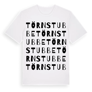 Törnstubbe ordlek t-shirt – ekologisk bomull t-shirt från Pinshirt