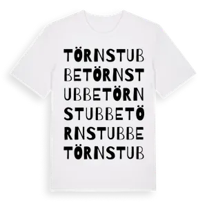Törnstubbe ordlek t-shirt – ekologisk bomull t-shirt från Pinshirt