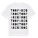 White t-shirt med Torparegärde ordlek t-shirt