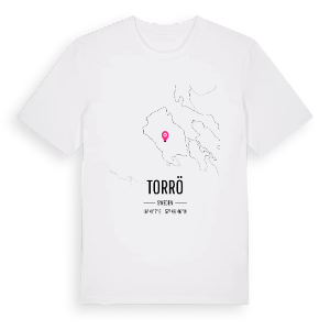 Torrö karta t-shirt – ekologisk bomull t-shirt från Pinshirt