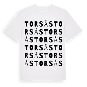 Torsås ordlek t-shirt – ekologisk bomull t-shirt från Pinshirt