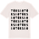 Vintage White t-shirt med Törsbo ordlek t-shirt