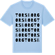 Blue Soul t-shirt med Torsborg ordlek t-shirt