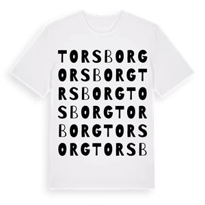 Torsborg ordlek t-shirt – ekologisk bomull t-shirt från Pinshirt