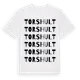 White t-shirt med Torshult ordlek t-shirt