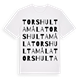 Torshultamåla ordlek t-shirt