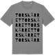 Mid Heather Gray t-shirt med Torskärret ordlek t-shirt